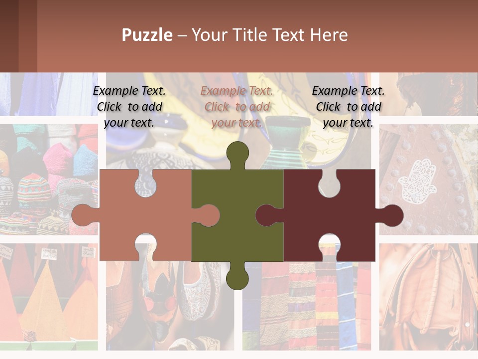 A Collage Of Pictures With Different Colors And Patterns PowerPoint Template