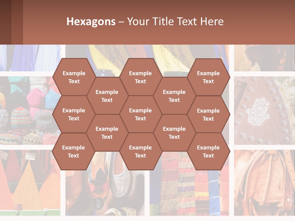 A Collage Of Pictures With Different Colors And Patterns PowerPoint Template