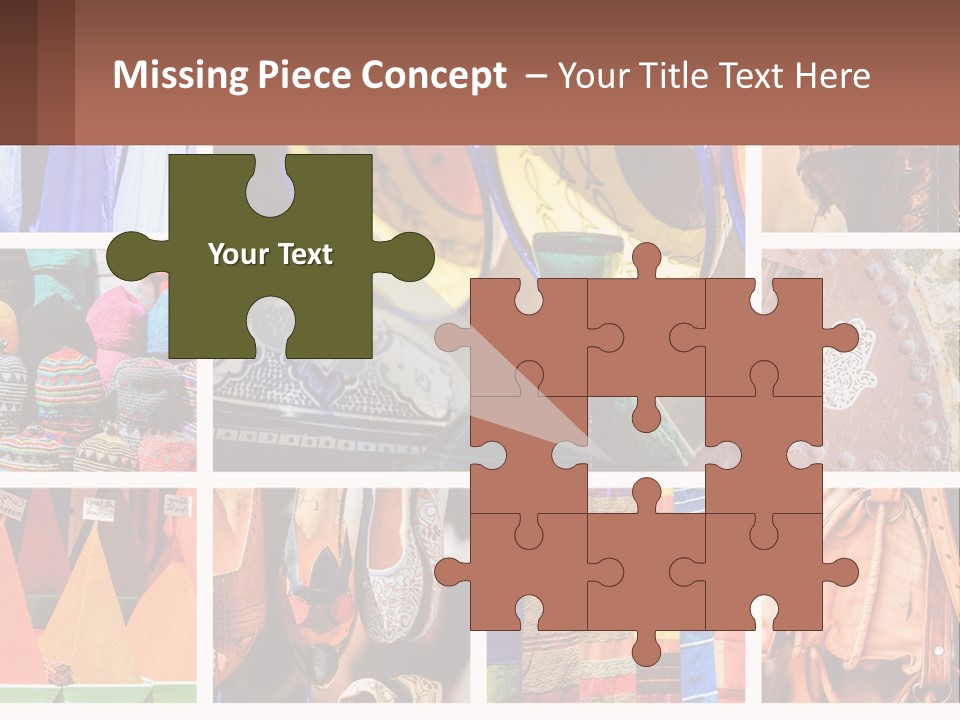 A Collage Of Pictures With Different Colors And Patterns PowerPoint Template