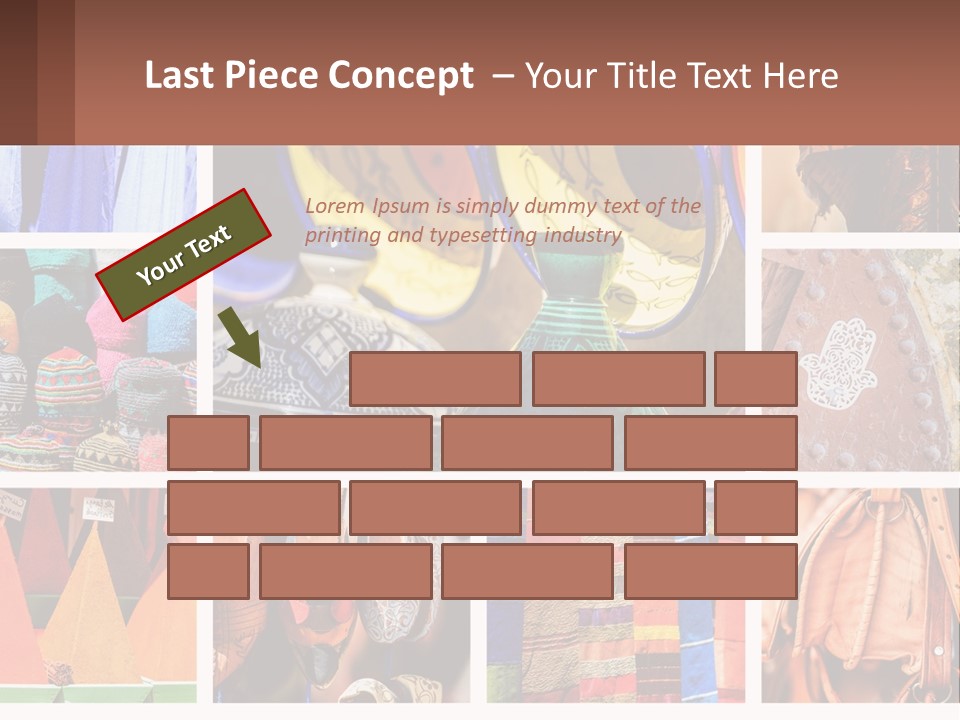 A Collage Of Pictures With Different Colors And Patterns PowerPoint Template