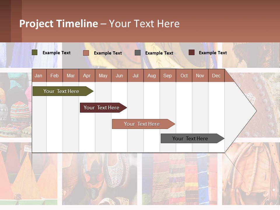 A Collage Of Pictures With Different Colors And Patterns PowerPoint Template