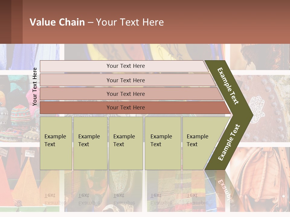 A Collage Of Pictures With Different Colors And Patterns PowerPoint Template
