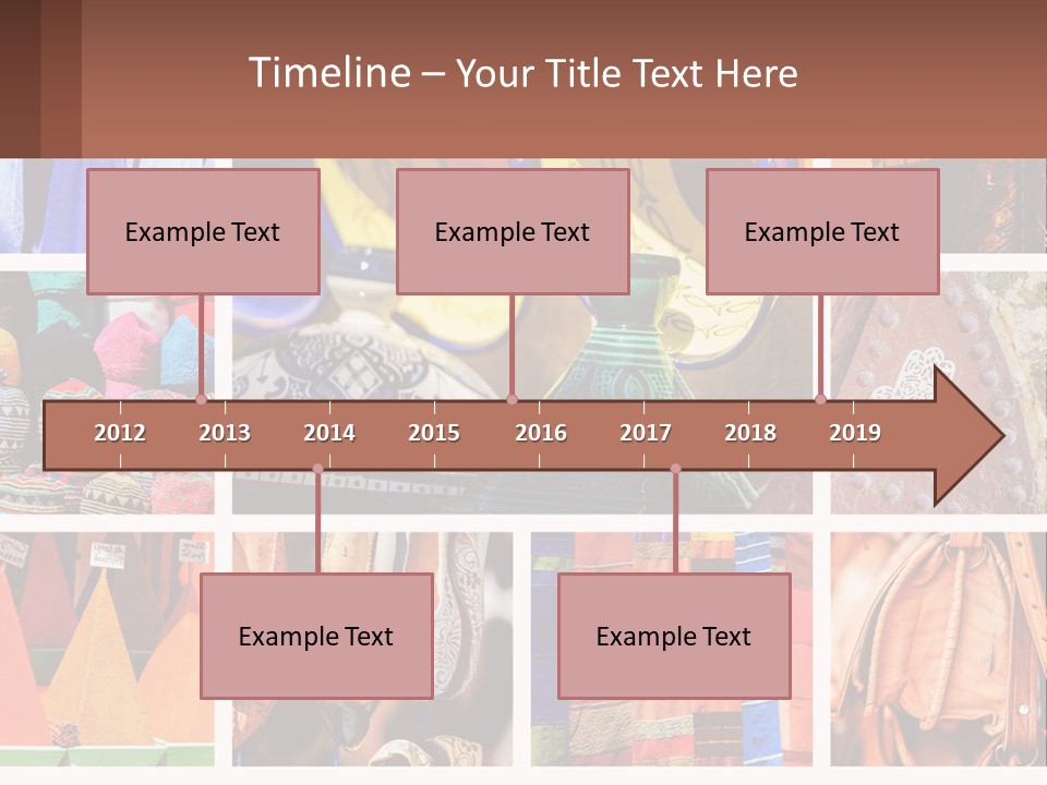 A Collage Of Pictures With Different Colors And Patterns PowerPoint Template