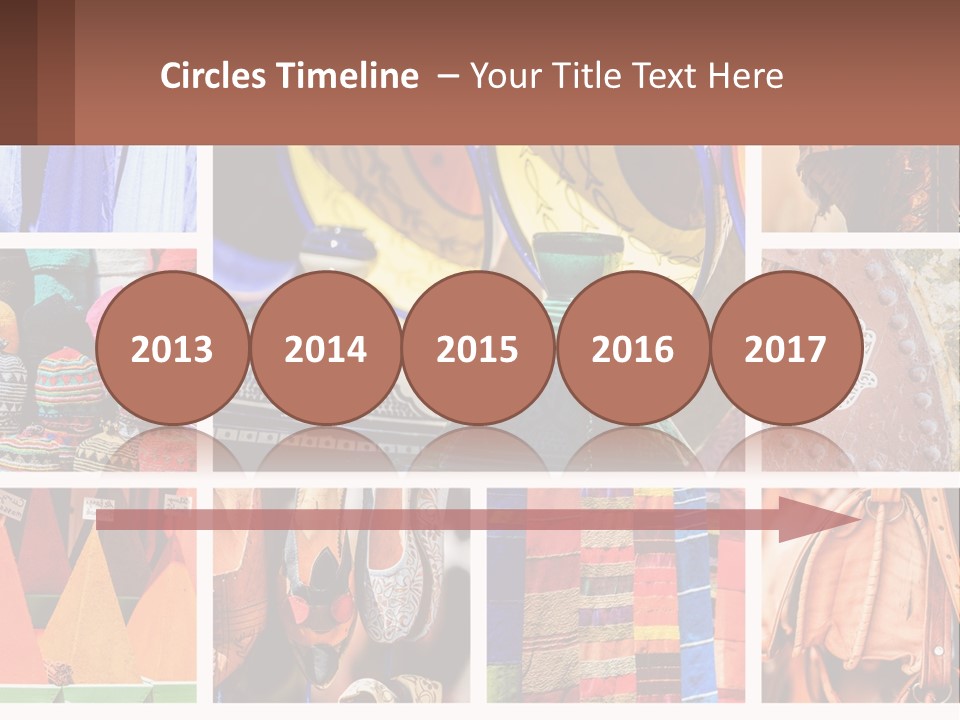 A Collage Of Pictures With Different Colors And Patterns PowerPoint Template