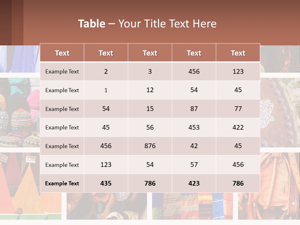 A Collage Of Pictures With Different Colors And Patterns PowerPoint Template