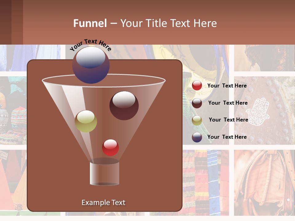 A Collage Of Pictures With Different Colors And Patterns PowerPoint Template