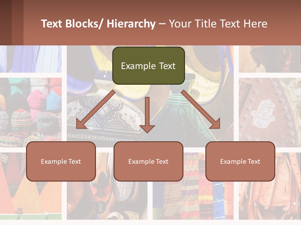 A Collage Of Pictures With Different Colors And Patterns PowerPoint Template