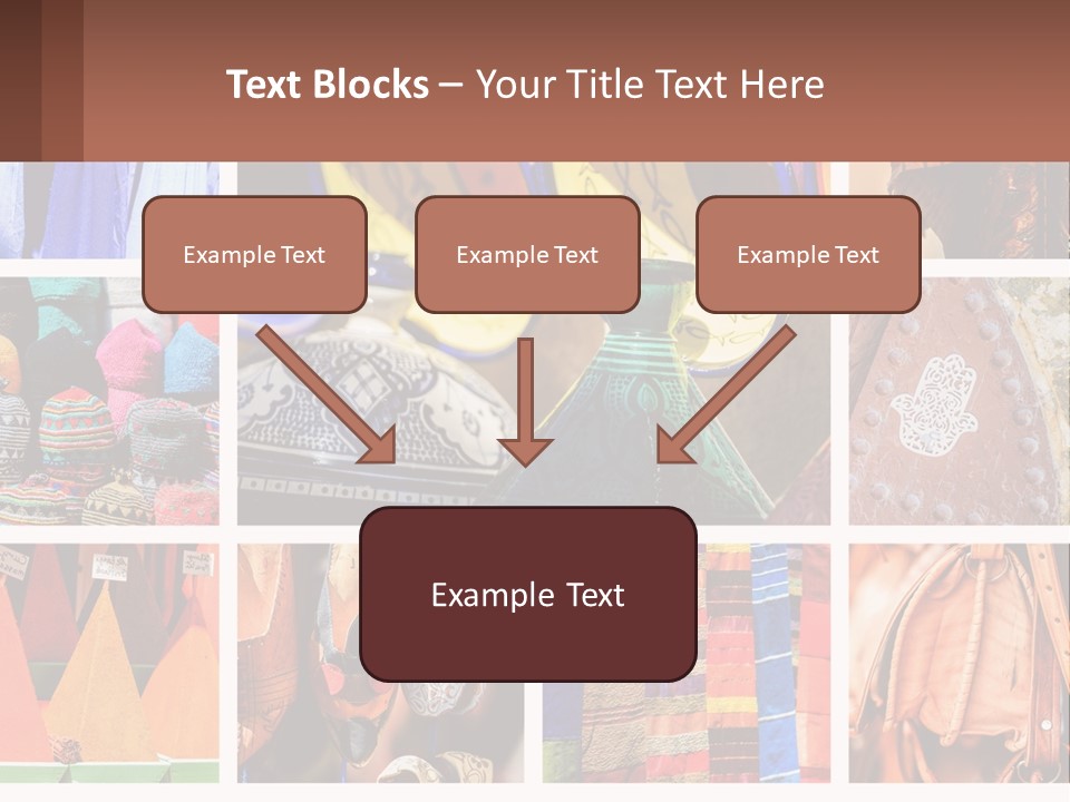 A Collage Of Pictures With Different Colors And Patterns PowerPoint Template