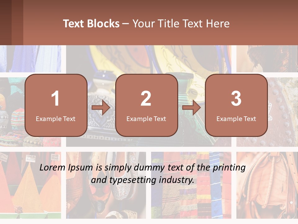 A Collage Of Pictures With Different Colors And Patterns PowerPoint Template