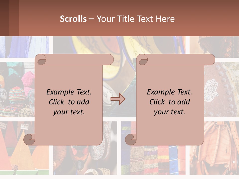 A Collage Of Pictures With Different Colors And Patterns PowerPoint Template