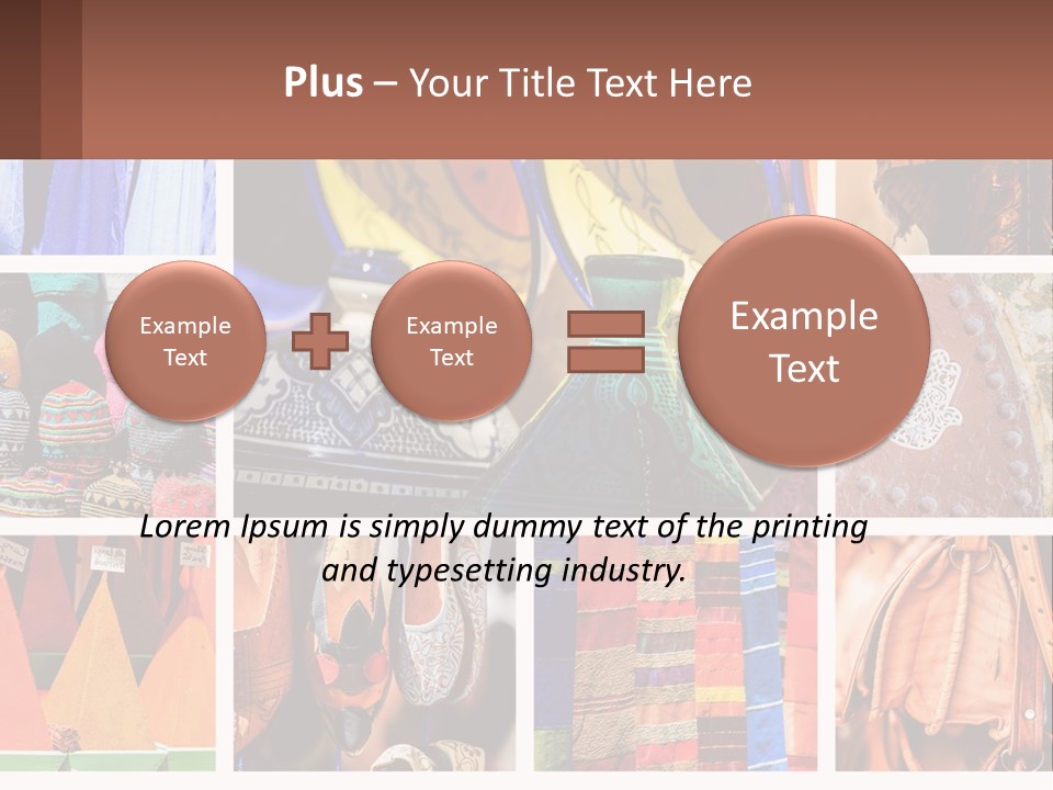 A Collage Of Pictures With Different Colors And Patterns PowerPoint Template