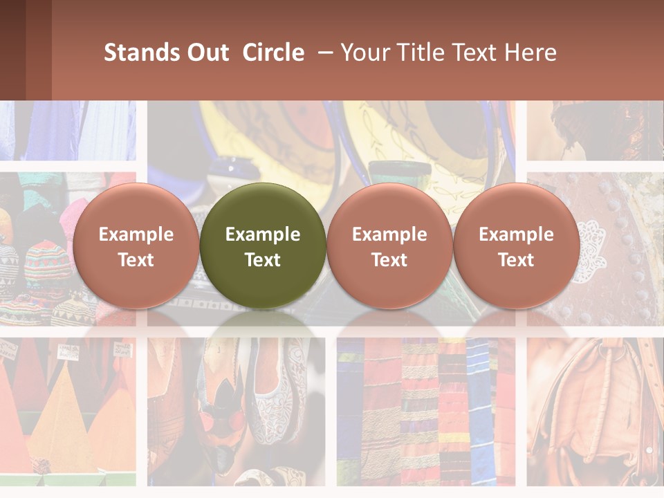 A Collage Of Pictures With Different Colors And Patterns PowerPoint Template