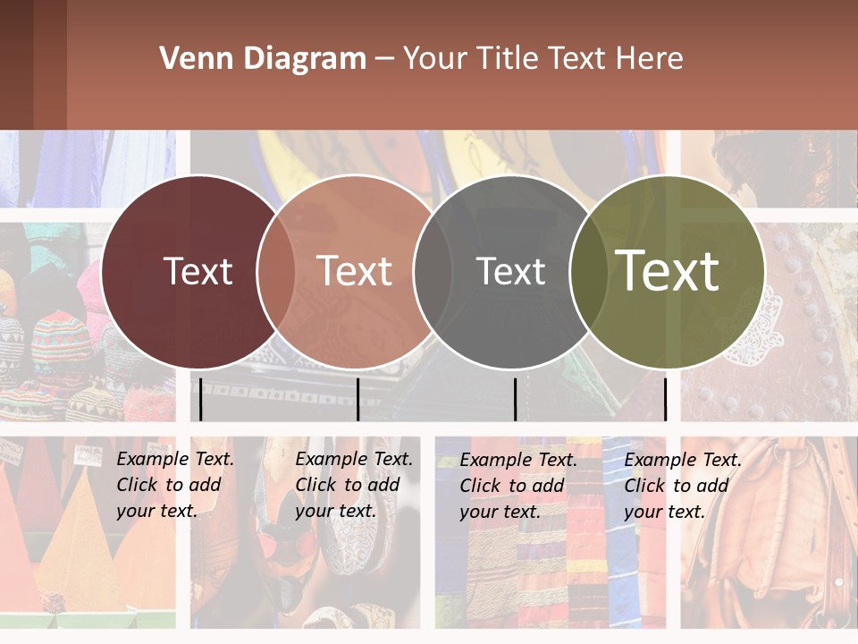 A Collage Of Pictures With Different Colors And Patterns PowerPoint Template