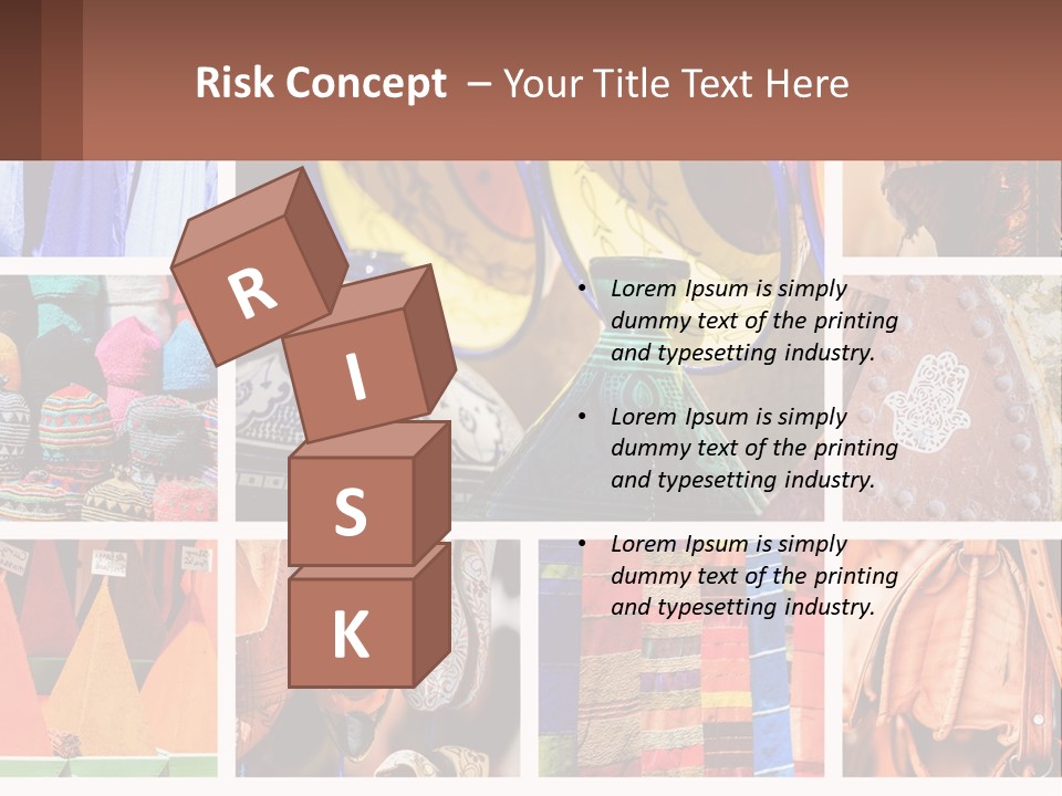 A Collage Of Pictures With Different Colors And Patterns PowerPoint Template