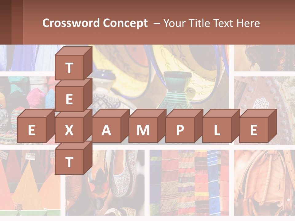 A Collage Of Pictures With Different Colors And Patterns PowerPoint Template