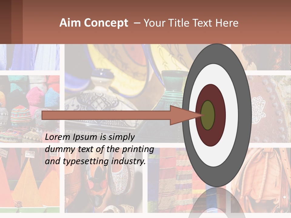 A Collage Of Pictures With Different Colors And Patterns PowerPoint Template