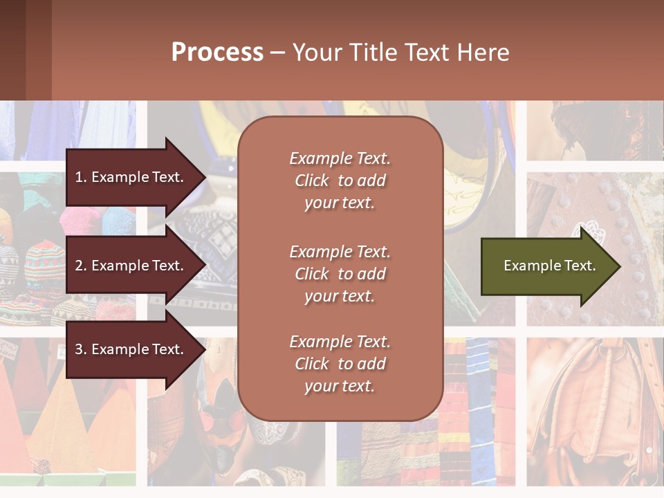 A Collage Of Pictures With Different Colors And Patterns PowerPoint Template