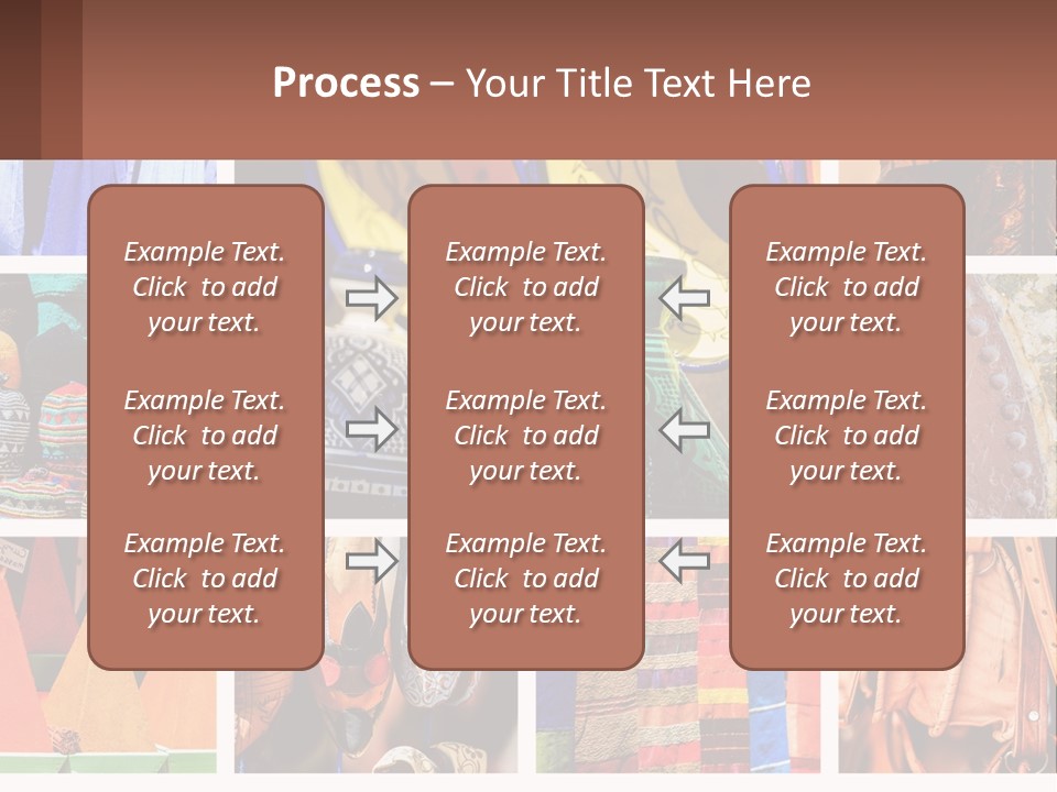 A Collage Of Pictures With Different Colors And Patterns PowerPoint Template