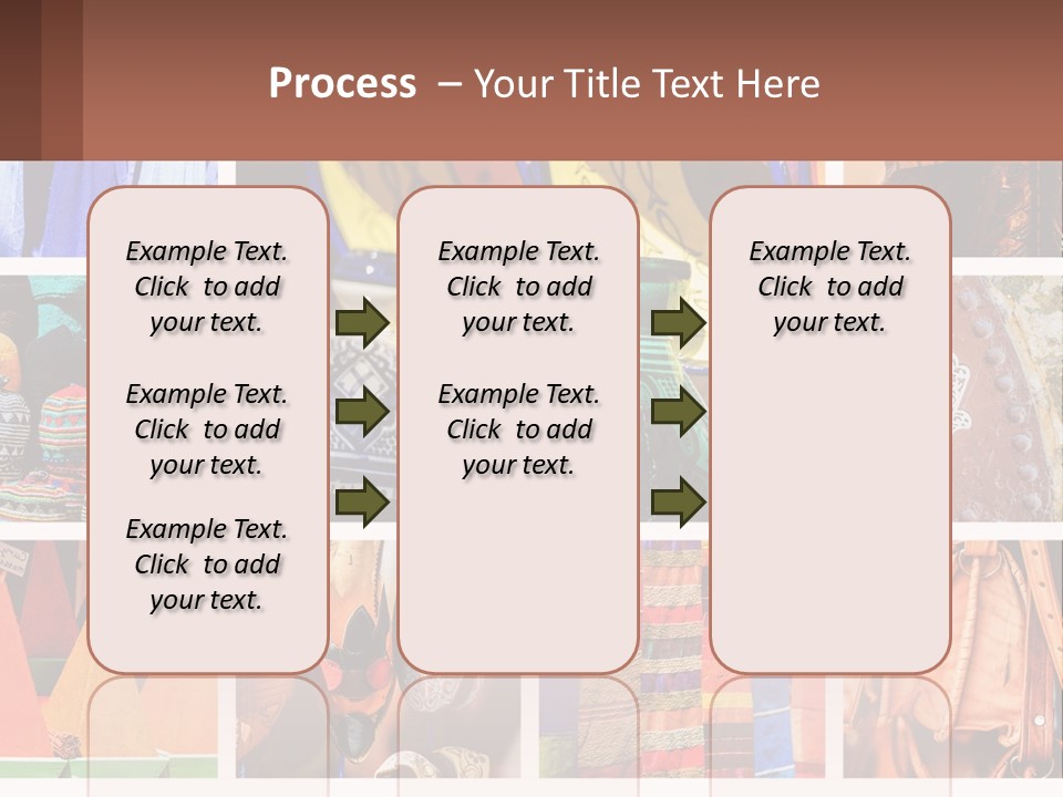 A Collage Of Pictures With Different Colors And Patterns PowerPoint Template
