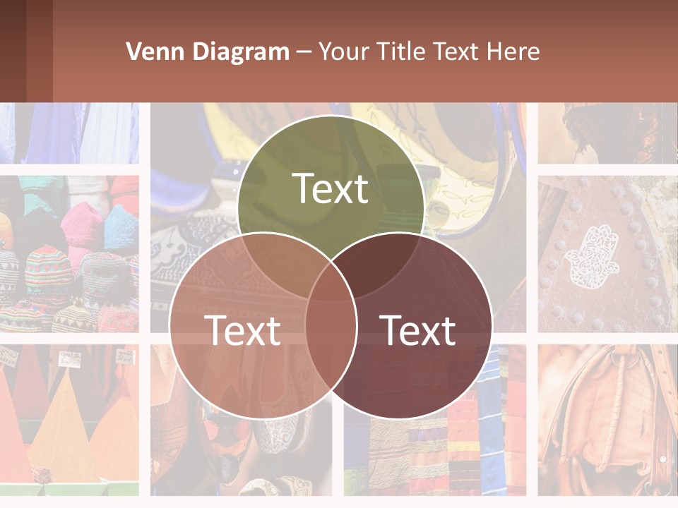 A Collage Of Pictures With Different Colors And Patterns PowerPoint Template