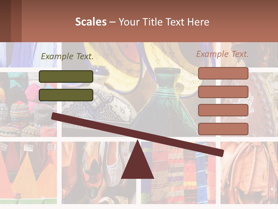 A Collage Of Pictures With Different Colors And Patterns PowerPoint Template