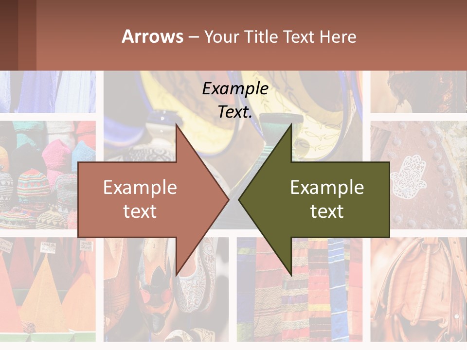 A Collage Of Pictures With Different Colors And Patterns PowerPoint Template