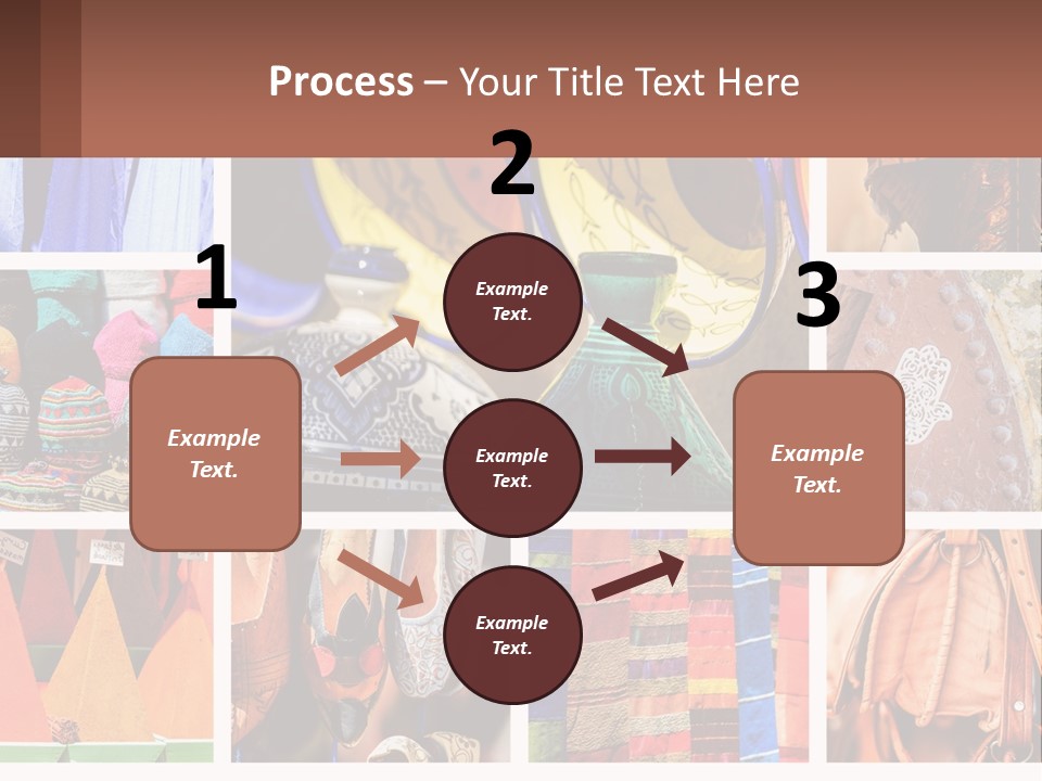 A Collage Of Pictures With Different Colors And Patterns PowerPoint Template