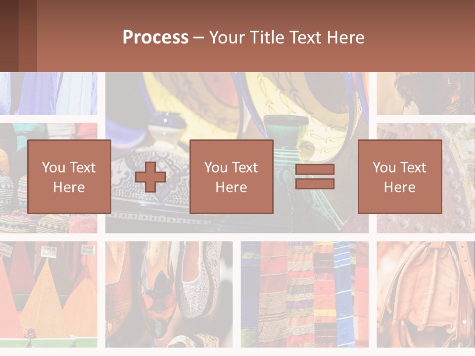 A Collage Of Pictures With Different Colors And Patterns PowerPoint Template