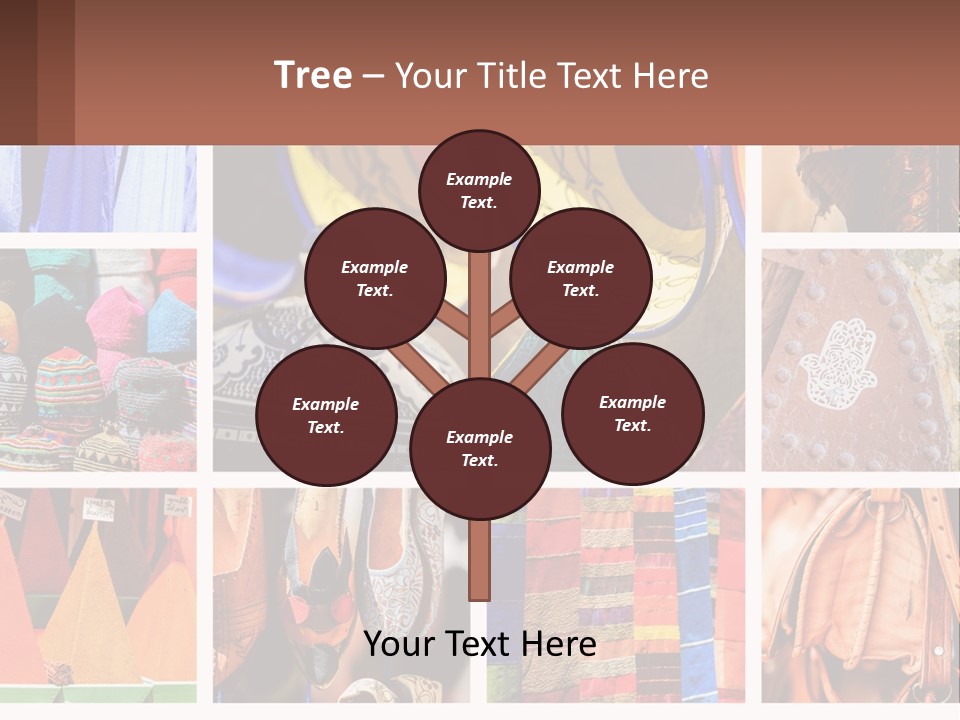 A Collage Of Pictures With Different Colors And Patterns PowerPoint Template