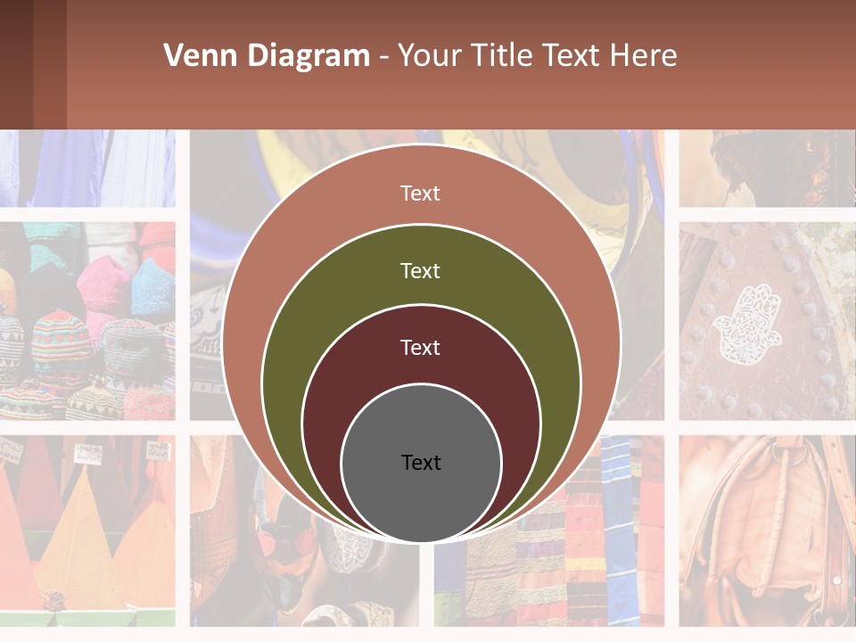 A Collage Of Pictures With Different Colors And Patterns PowerPoint Template