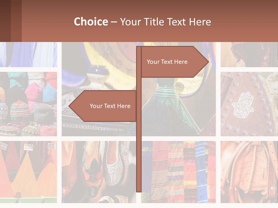 A Collage Of Pictures With Different Colors And Patterns PowerPoint Template