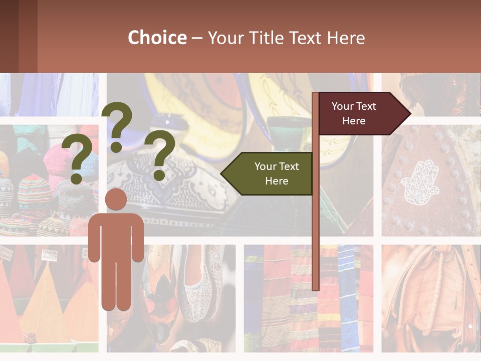 A Collage Of Pictures With Different Colors And Patterns PowerPoint Template