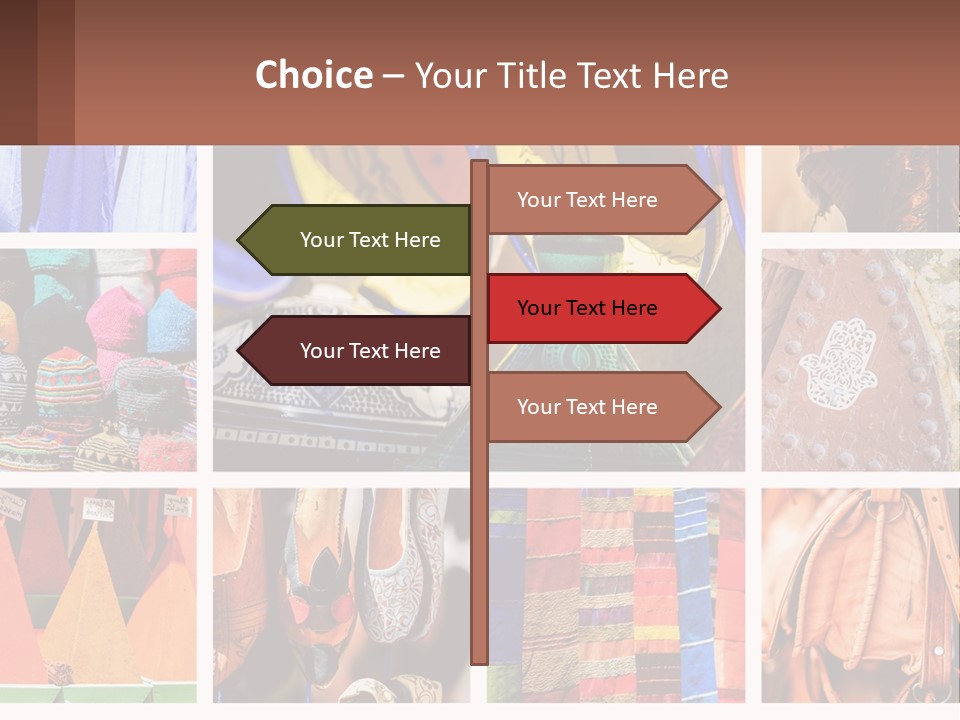 A Collage Of Pictures With Different Colors And Patterns PowerPoint Template