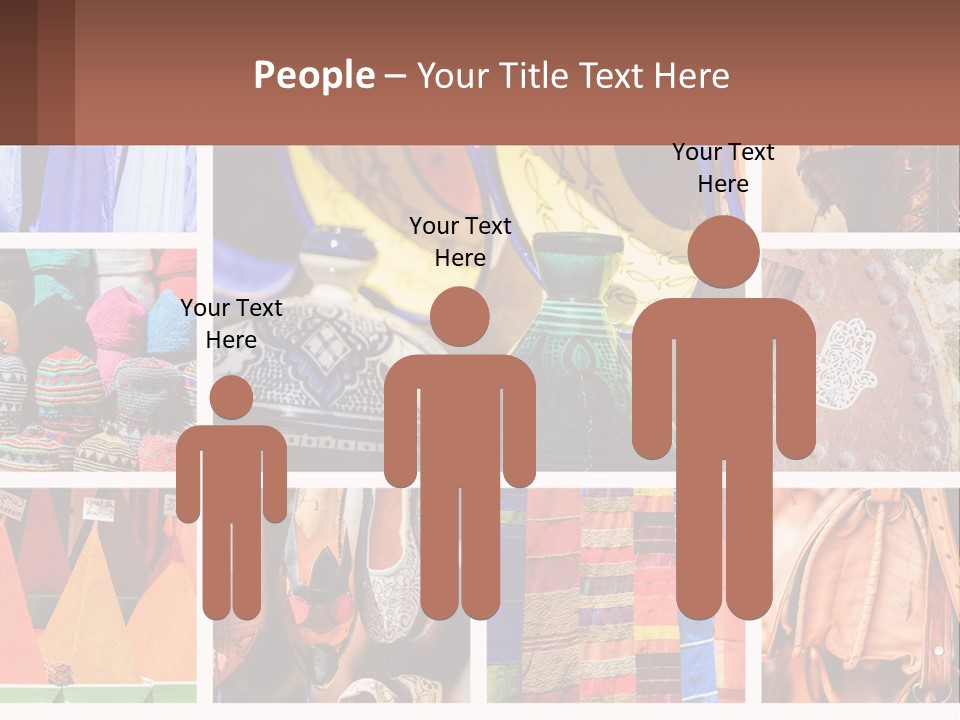 A Collage Of Pictures With Different Colors And Patterns PowerPoint Template