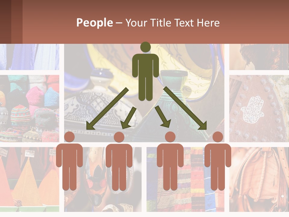 A Collage Of Pictures With Different Colors And Patterns PowerPoint Template