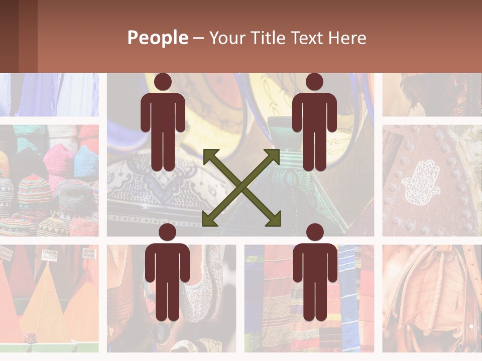 A Collage Of Pictures With Different Colors And Patterns PowerPoint Template