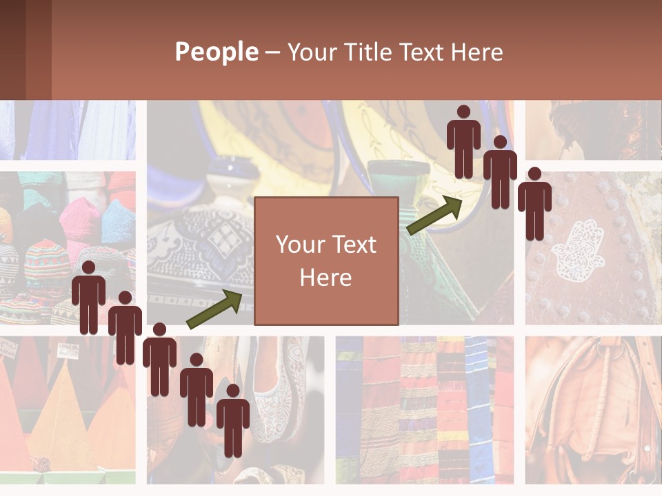 A Collage Of Pictures With Different Colors And Patterns PowerPoint Template