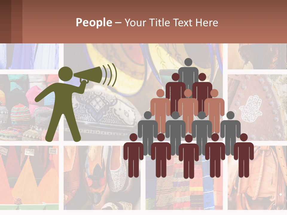 A Collage Of Pictures With Different Colors And Patterns PowerPoint Template