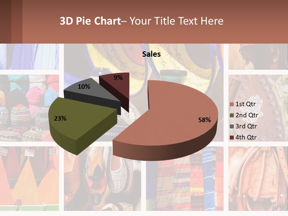 A Collage Of Pictures With Different Colors And Patterns PowerPoint Template