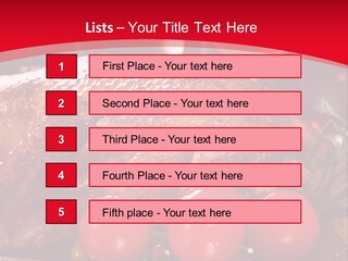 A Plate Of Food With Tomatoes And Meat On It PowerPoint Template