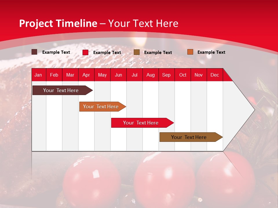 A Plate Of Food With Tomatoes And Meat On It PowerPoint Template