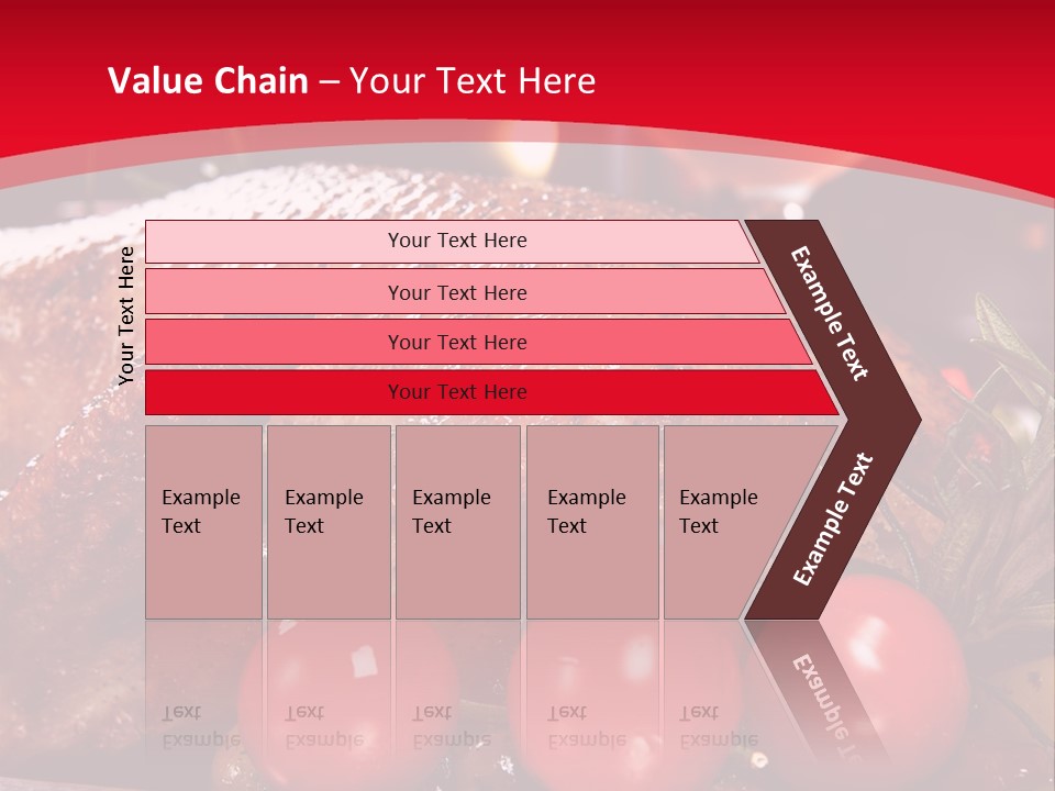 A Plate Of Food With Tomatoes And Meat On It PowerPoint Template
