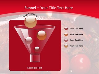 A Plate Of Food With Tomatoes And Meat On It PowerPoint Template