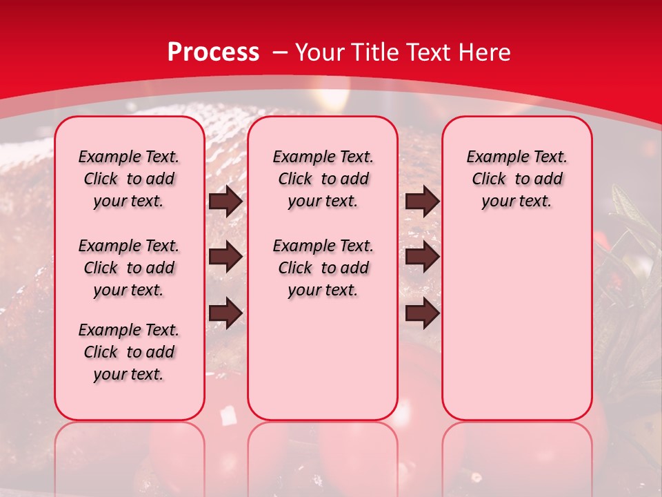 A Plate Of Food With Tomatoes And Meat On It PowerPoint Template