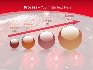 A Plate Of Food With Tomatoes And Meat On It PowerPoint Template