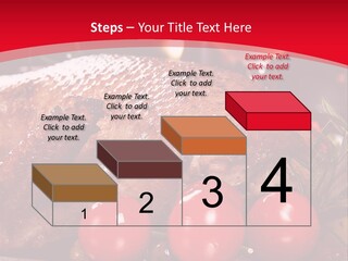 A Plate Of Food With Tomatoes And Meat On It PowerPoint Template