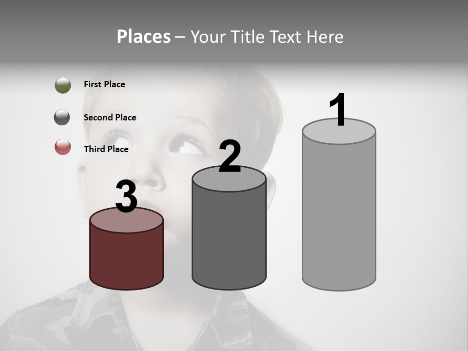 A Young Boy Is Making A Funny Face PowerPoint Template