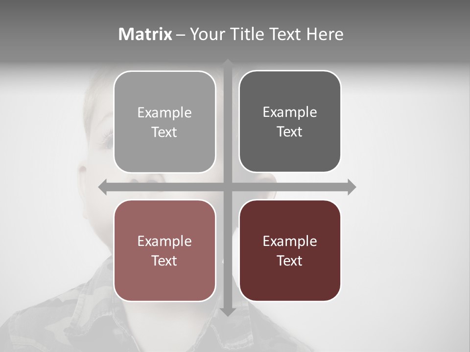 A Young Boy Is Making A Funny Face PowerPoint Template