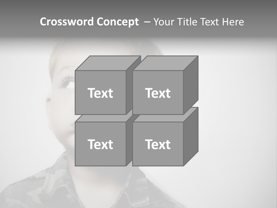 A Young Boy Is Making A Funny Face PowerPoint Template