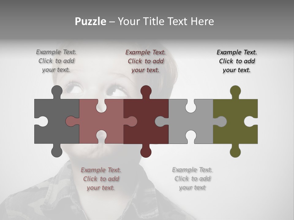 A Young Boy Is Making A Funny Face PowerPoint Template